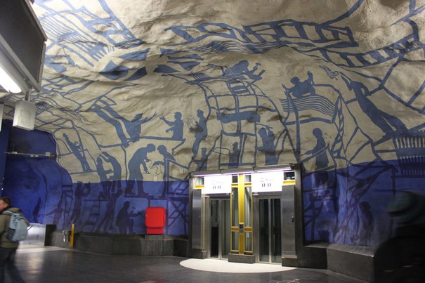 T-Centralen İstasyonu / Stockholm, İsveç