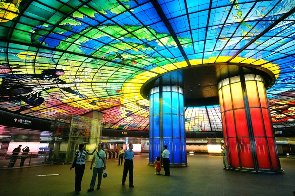Formosa Boulevard İstasyonu / Kaohsiung, Tayvan
