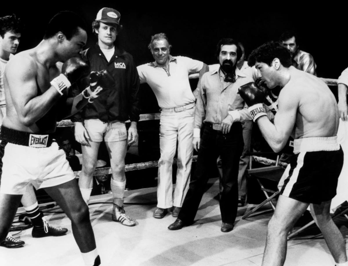 Raging Bull'dan. Robert De Niro (Sağda) ve Martin Scorsese (Ortada)