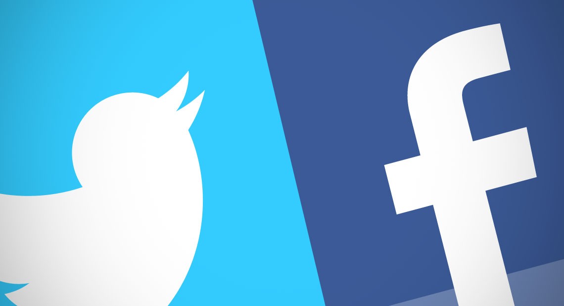 5. Facebook + Twitter