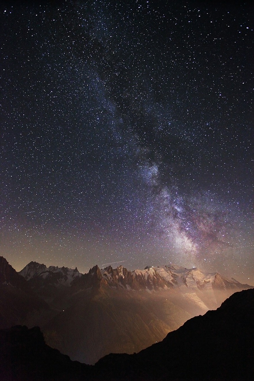 Mont Blanc’te Yıldızlı Bir Gece