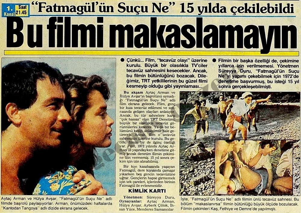 Sen nelere kadirsin Yarabbi, dizisini bile çektik bunun.