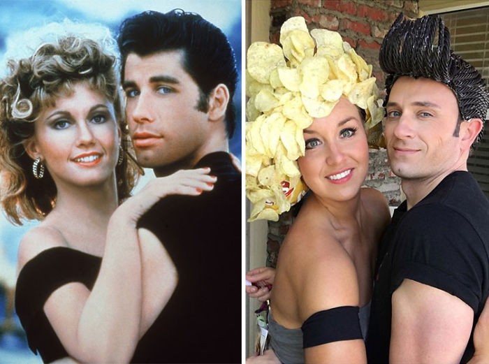 Tom Lenk ve Courtney Andresen Grease’de John Travolta ve Olivia Newton-john
