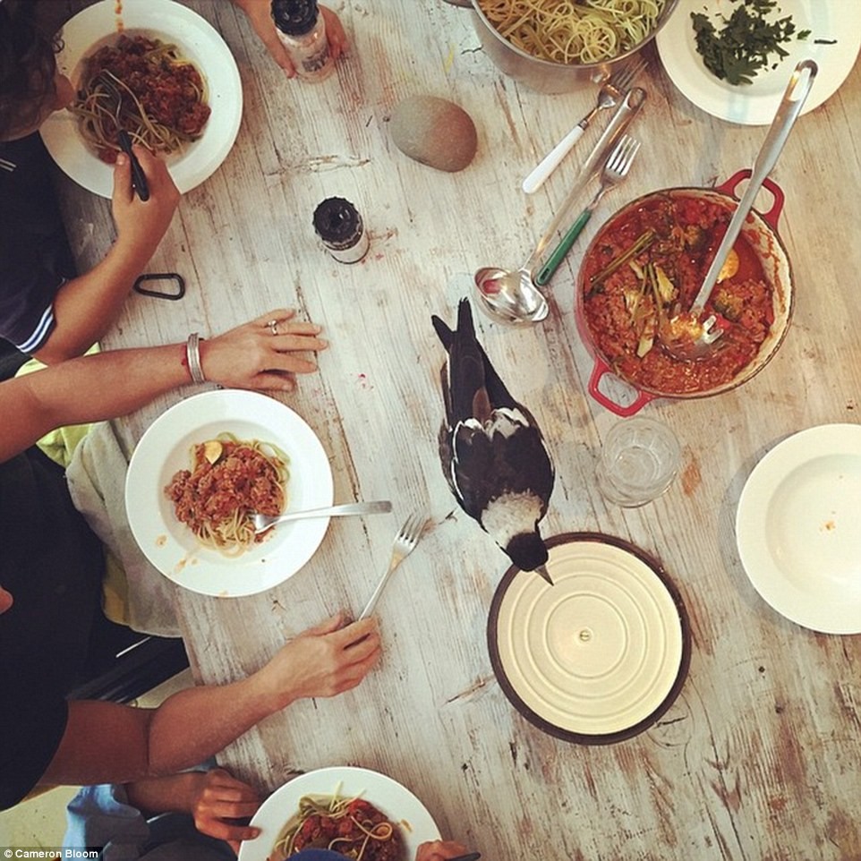 Sofrada yemek yerlerken...