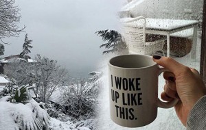 Ünlülerin sosyal medyada paylaştığı kar manzaraları