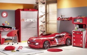 Çocuk Odası Dekorasyonlarında Araba Yatak