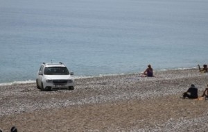 Sahilde Görenleri Şaşkına Çeviren Manzara