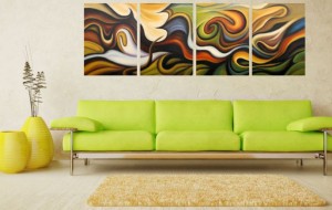 Duvar Dekorasyonu İçin Parçalı Kanvas Tablo