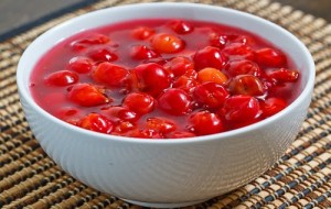 Porto şaraplı kiraz sosu