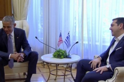 Obama, Çipras ile görüştü